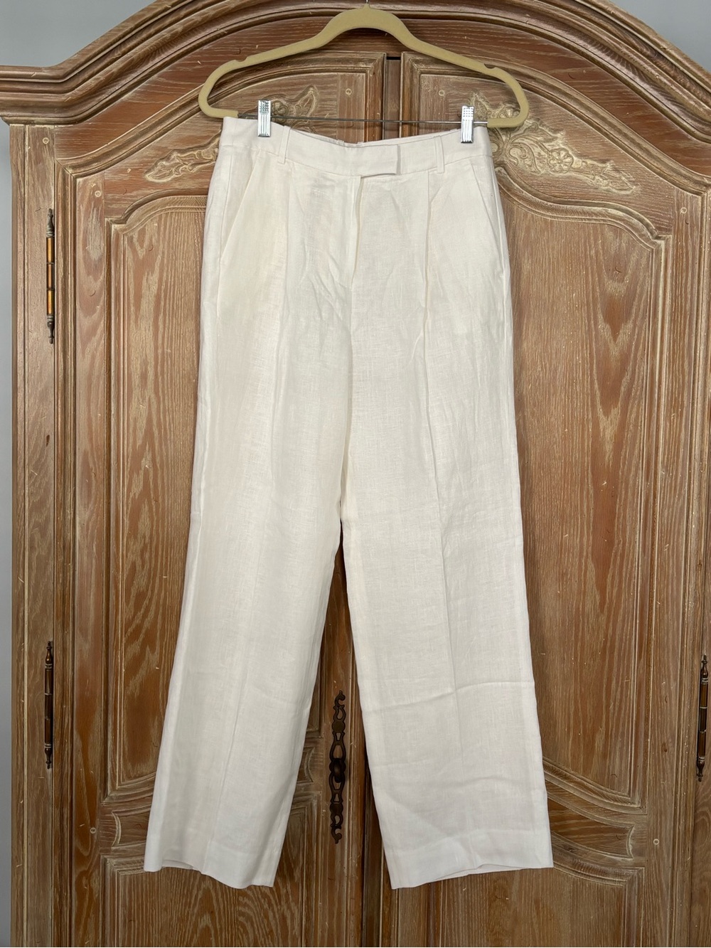 Banana Republic White Linen Trousers NWT